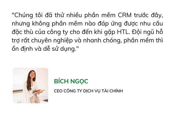 Công nghệ số HTL - Phần mềm Quản lý quan hệ khách hàng CRM