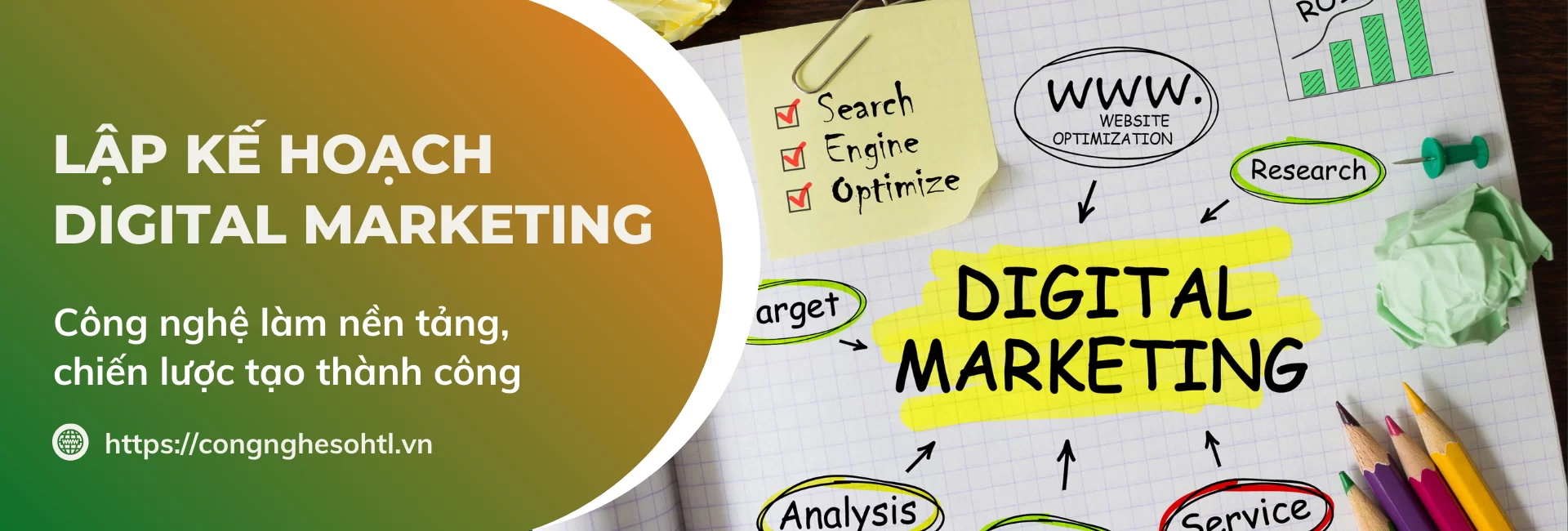 Khóa học Lập kế hoạch Digital Marketing - Công nghệ số và Đào tạo HTL