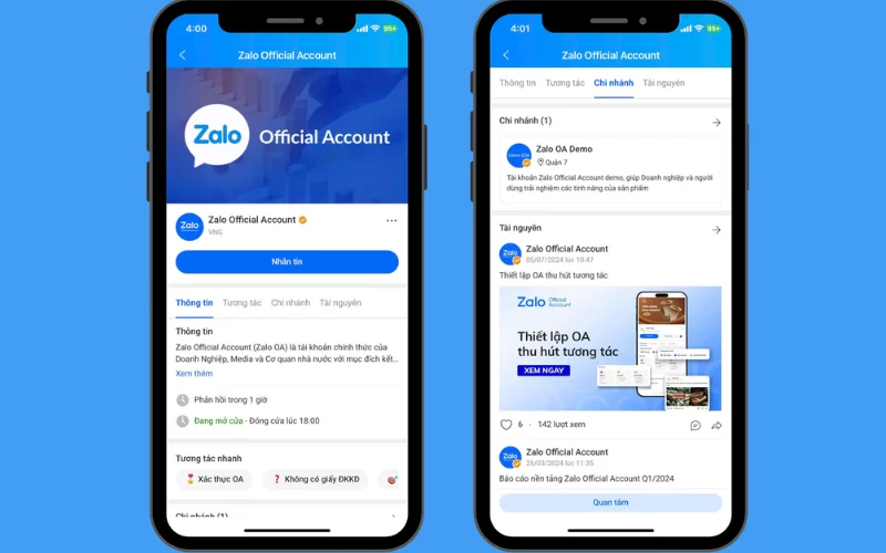 Zalo OA doanh nghiệp - Giải pháp chăm sóc khách hàng hiệu quả