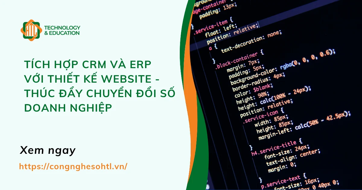 Tích hợp CRM và ERP với thiết kế website